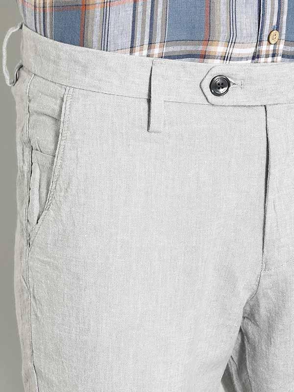 Men's Brooklyn Fit Linen Blend Trousers - Image 2