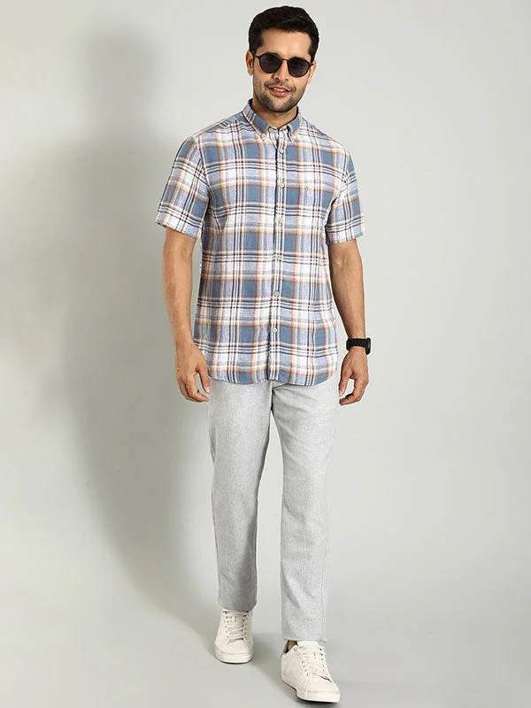 Men's Brooklyn Fit Linen Blend Trousers - Image 4