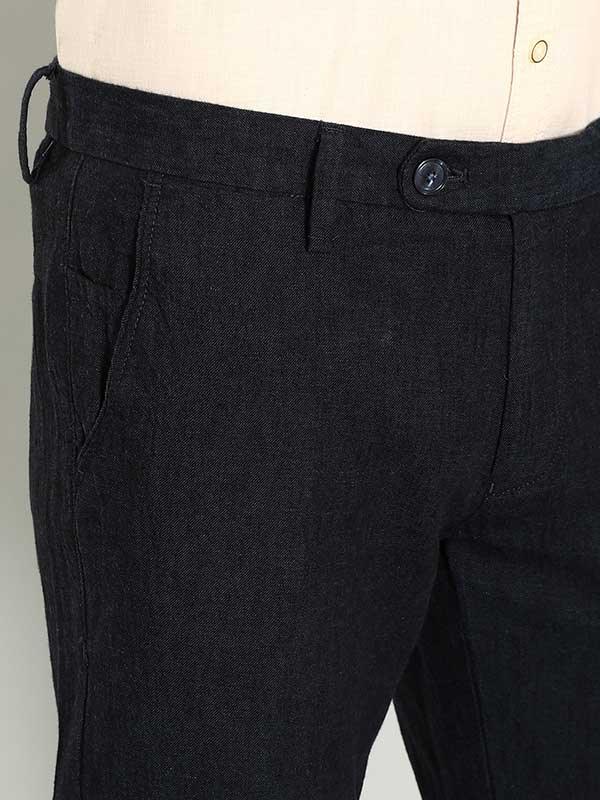 Men's Brooklyn Fit Linen Blend Trousers - Image 6