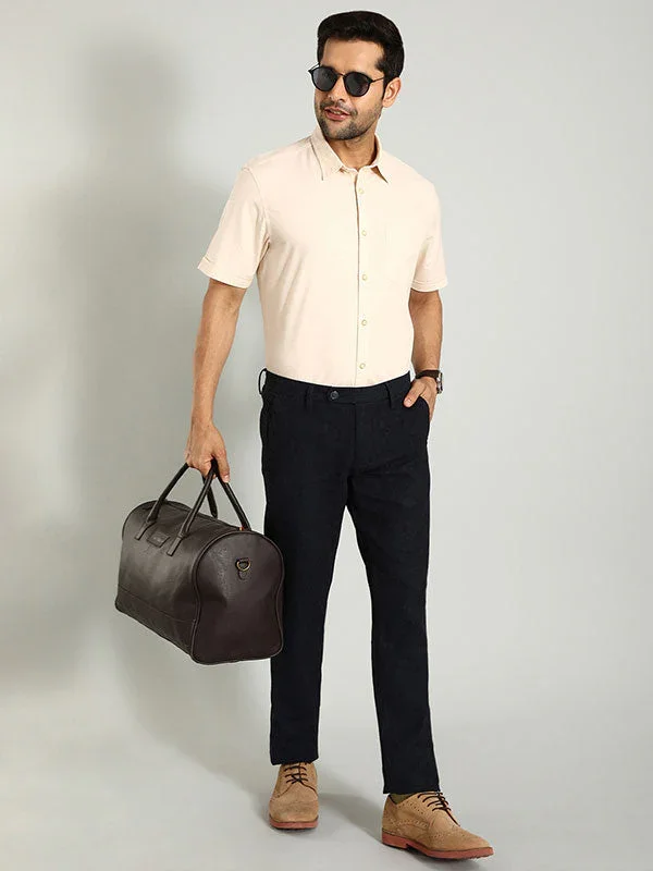 Men's Brooklyn Fit Linen Blend Trousers - Image 8