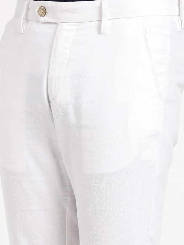 Men's Brooklyn Fit Linen Blend Trousers - Image 3