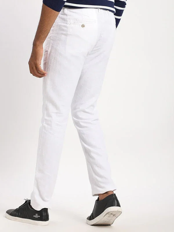 Men's Brooklyn Fit Linen Blend Trousers - Image 4