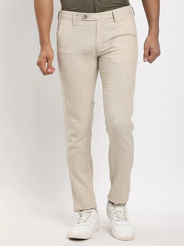 Men's Brooklyn Fit Linen Blend Trousers - Image 11
