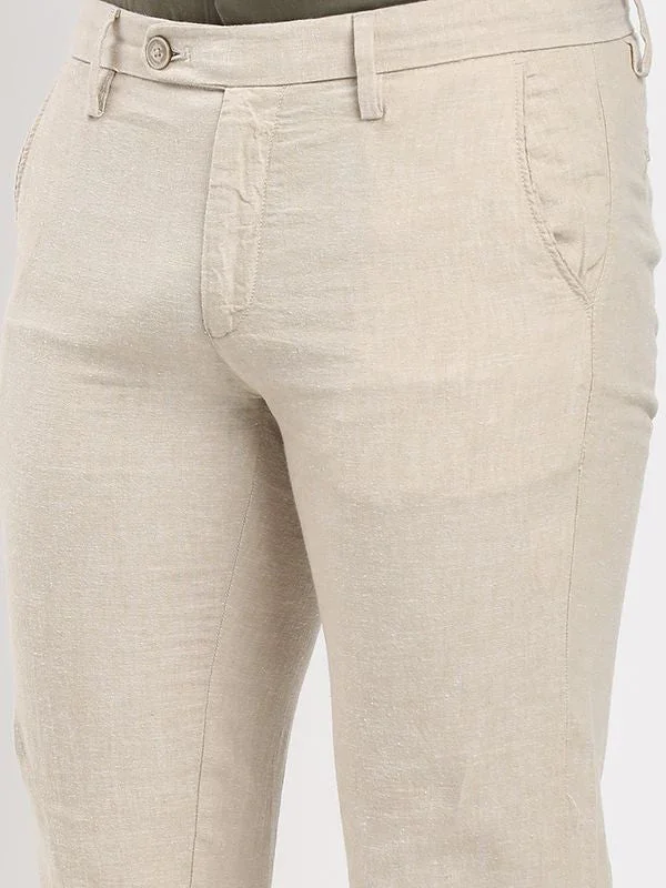 Men's Brooklyn Fit Linen Blend Trousers - Image 13