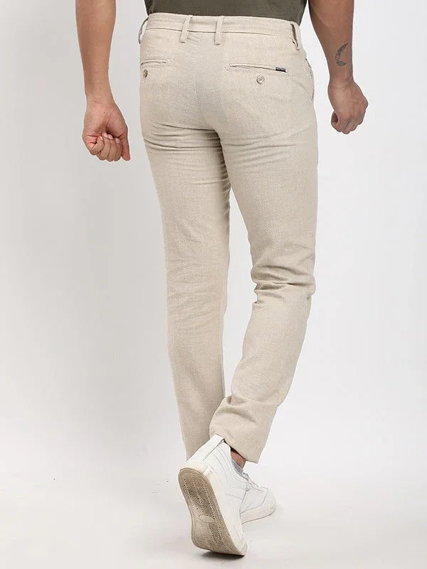 Men's Brooklyn Fit Linen Blend Trousers - Image 14