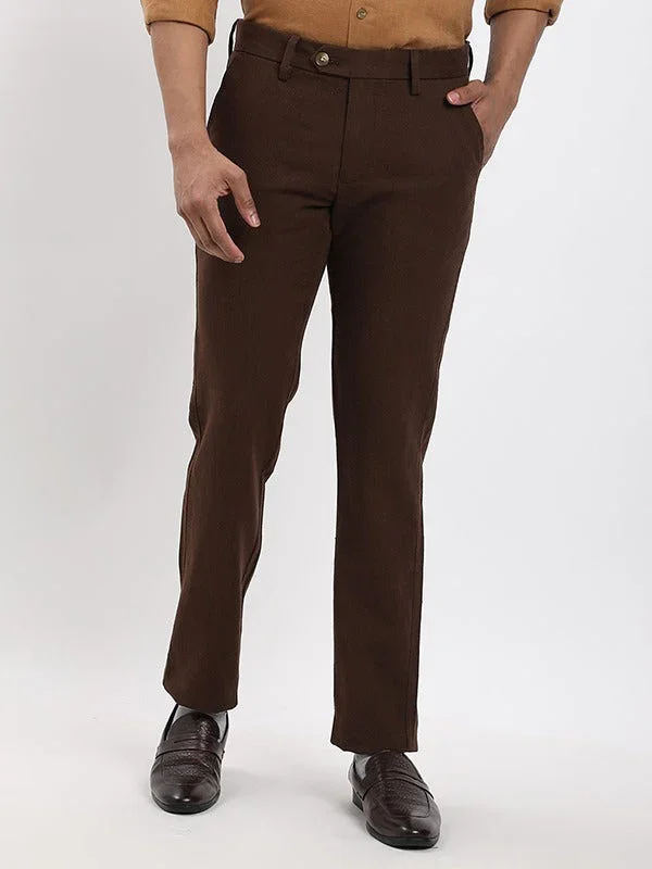 Men's Brooklyn Fit Linen Blend Trousers - Image 16
