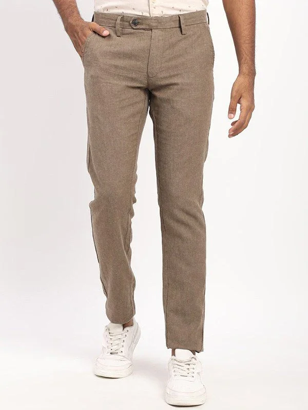 Men's Brooklyn Fit Linen Blend Trousers - Image 21