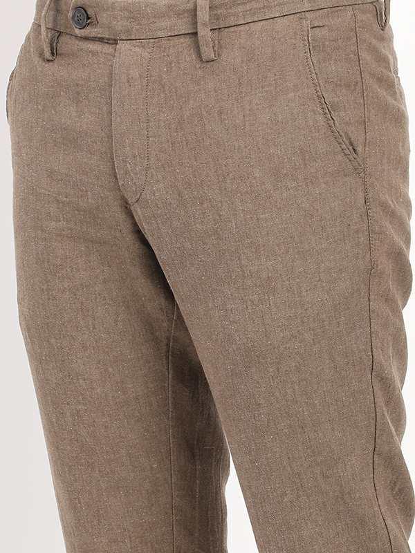 Men's Brooklyn Fit Linen Blend Trousers - Image 23