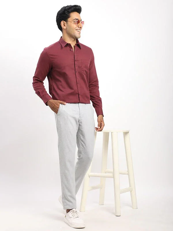 Men's Brooklyn Fit Linen Blend Trousers - Image 30