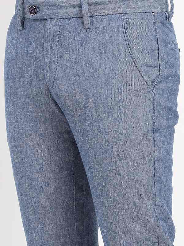 Men's Brooklyn Fit Linen Blend Trousers - Image 38