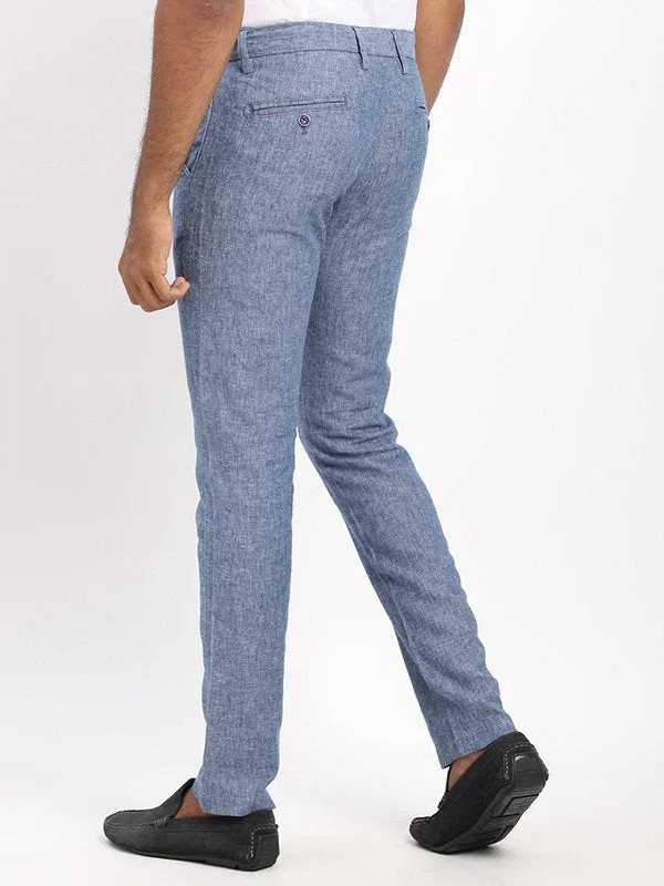 Men's Brooklyn Fit Linen Blend Trousers - Image 39