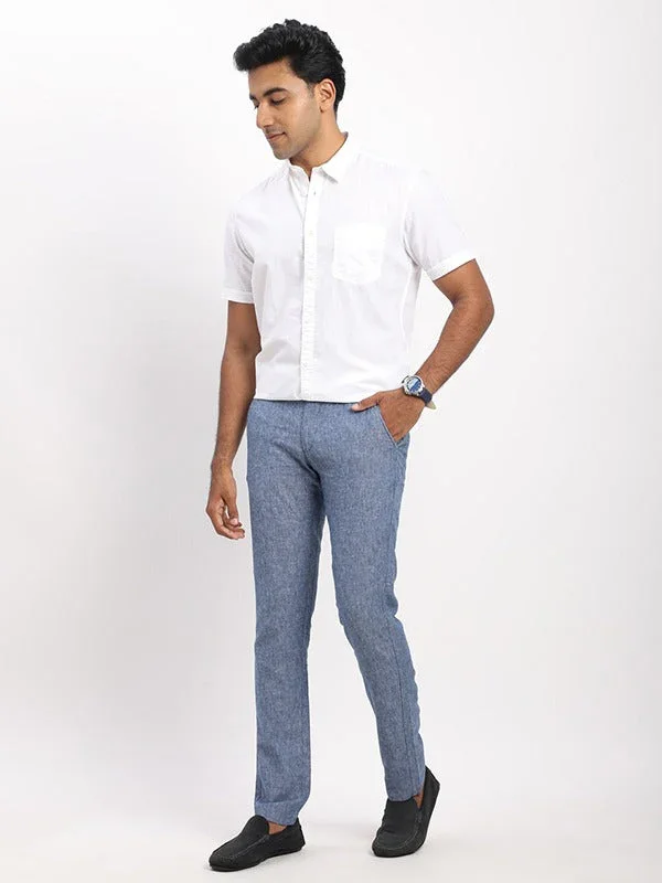 Men's Brooklyn Fit Linen Blend Trousers - Image 40