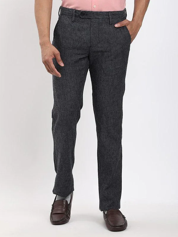 Men's Brooklyn Fit Linen Blend Trousers - Image 6