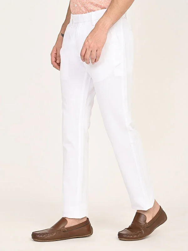 Men's Brooklyn Fit Linen Blend Trousers - Image 2