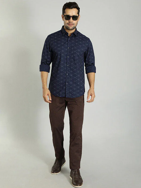 Men's Brooklyn Fit Polyester Blend Trousers - Image 3
