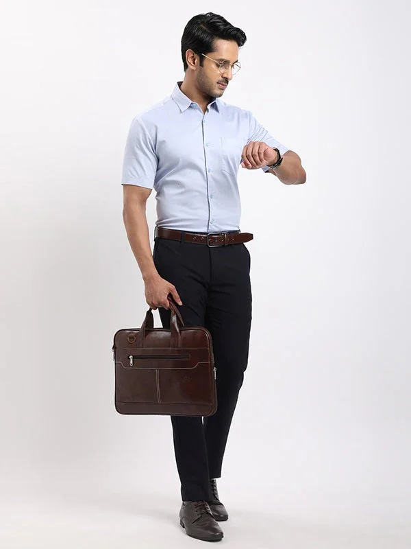 Men's Brooklyn Fit Polyester Blend Trousers - Image 15