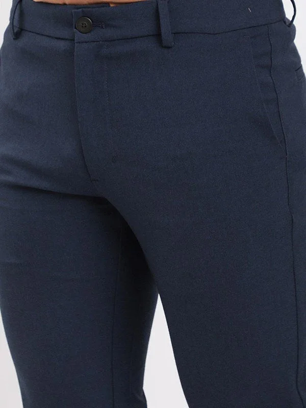 Men's Brooklyn Fit Polyester Blend Trousers - Image 3