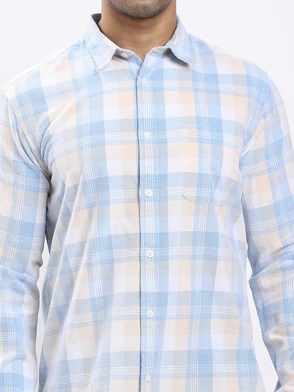 Men's Check Full Sleeves Cotton Corduroy Shirt - Image 3