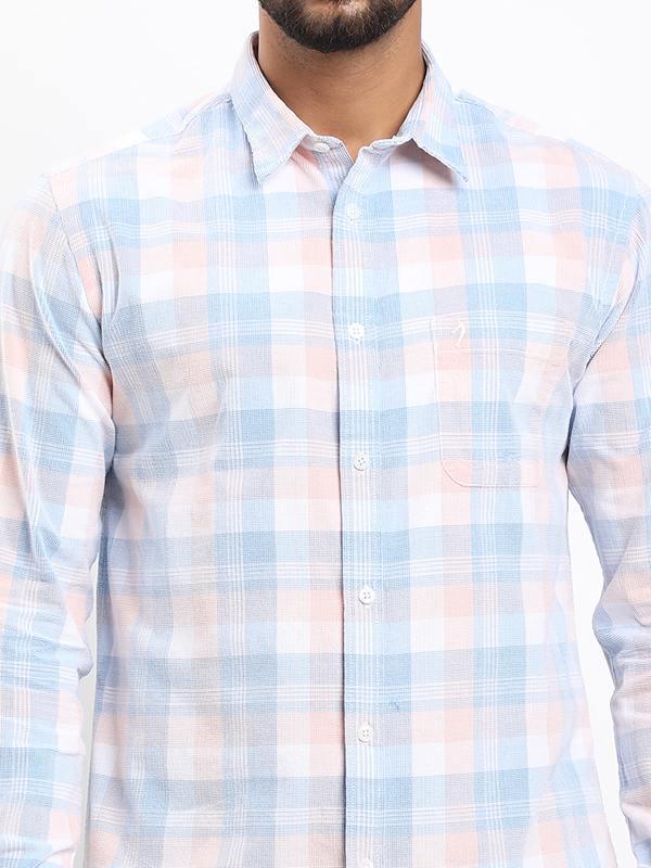 Men's Check Full Sleeves Cotton Corduroy Shirt - Image 8