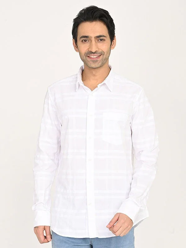Men's Check Full Sleeves Cotton Shirt