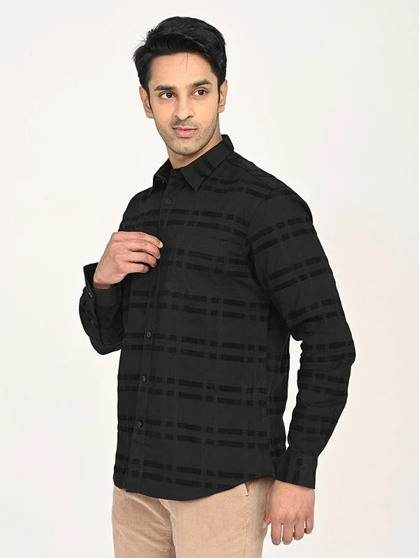 Men's Check Full Sleeves Cotton Shirt - Image 7