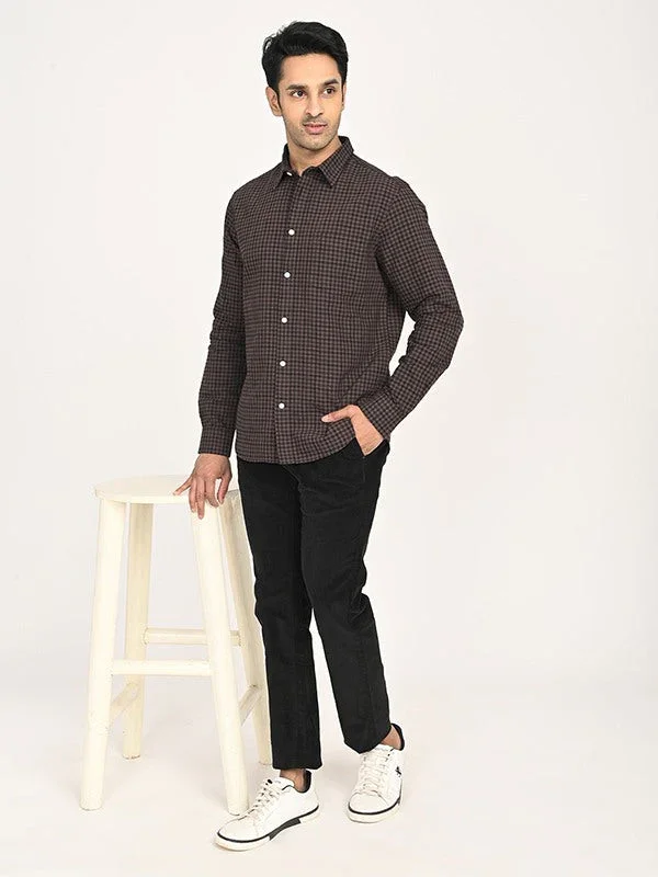 Men's Check Full Sleeves Cotton Shirt - Image 5