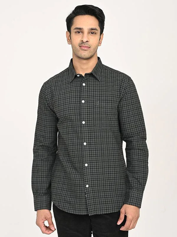 Men's Check Full Sleeves Cotton Shirt - Image 6
