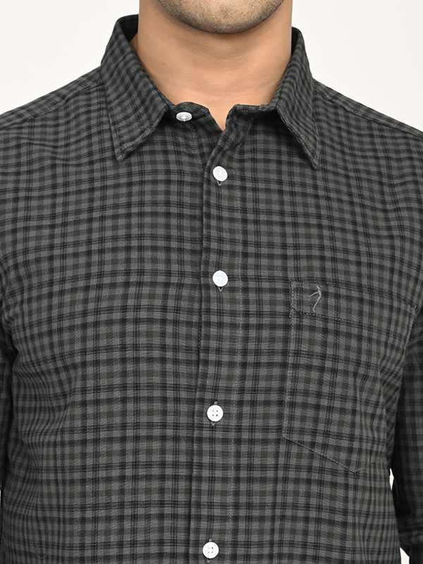 Men's Check Full Sleeves Cotton Shirt - Image 8