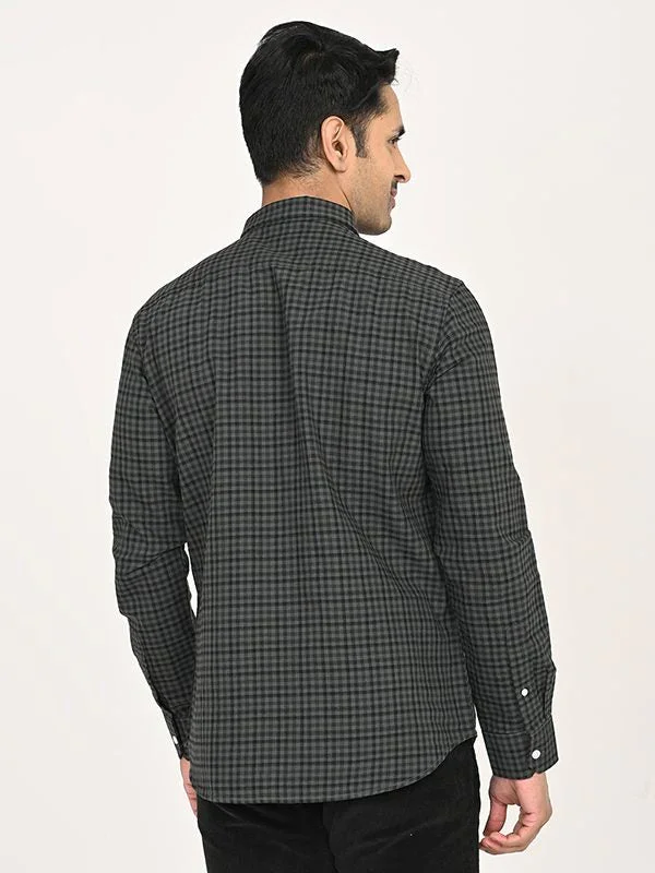 Men's Check Full Sleeves Cotton Shirt - Image 9