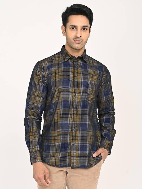 Men's Check Full Sleeves Cotton Shirt
