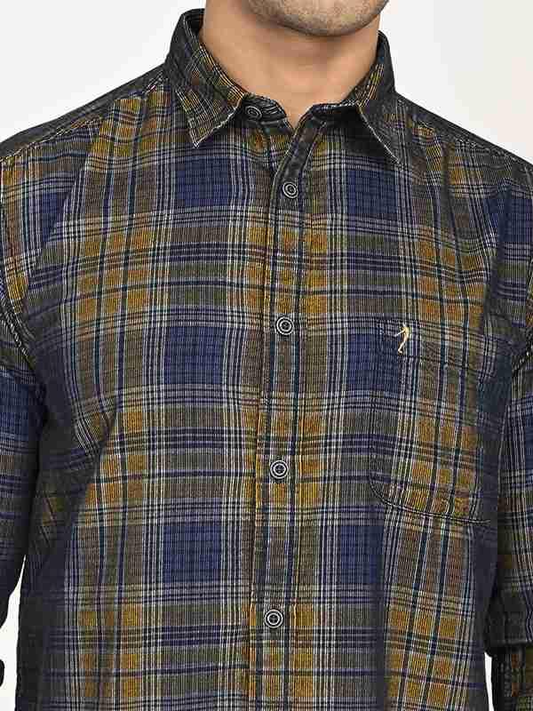 Men's Check Full Sleeves Cotton Shirt - Image 3
