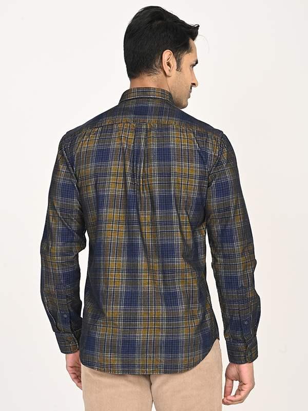 Men's Check Full Sleeves Cotton Shirt - Image 4