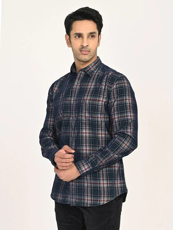 Men's Check Full Sleeves Cotton Shirt - Image 2