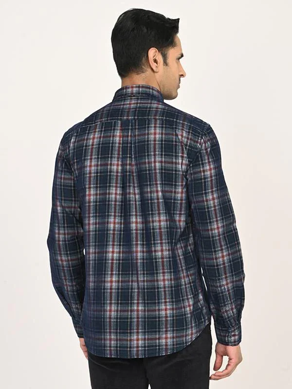 Men's Check Full Sleeves Cotton Shirt - Image 4