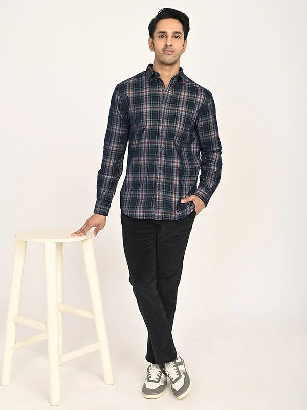 Men's Check Full Sleeves Cotton Shirt - Image 5
