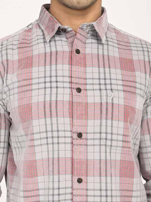 Men's Check Full Sleeves Cotton Shirt - Image 3