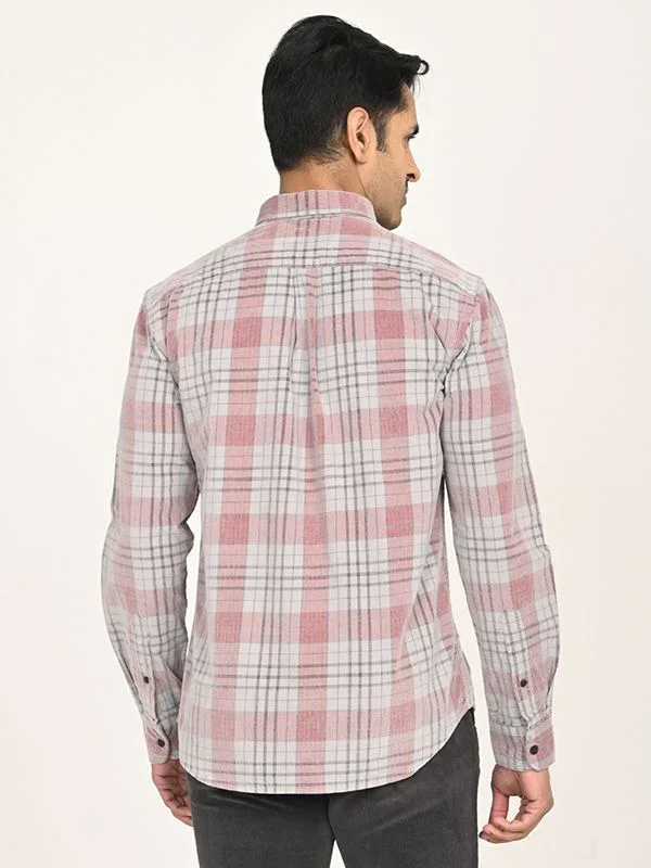 Men's Check Full Sleeves Cotton Shirt - Image 4