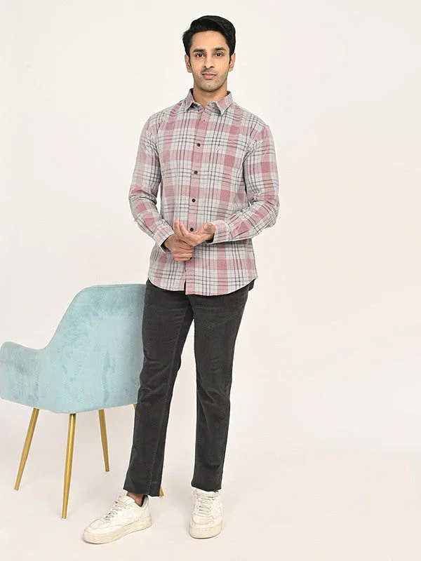 Men's Check Full Sleeves Cotton Shirt - Image 5