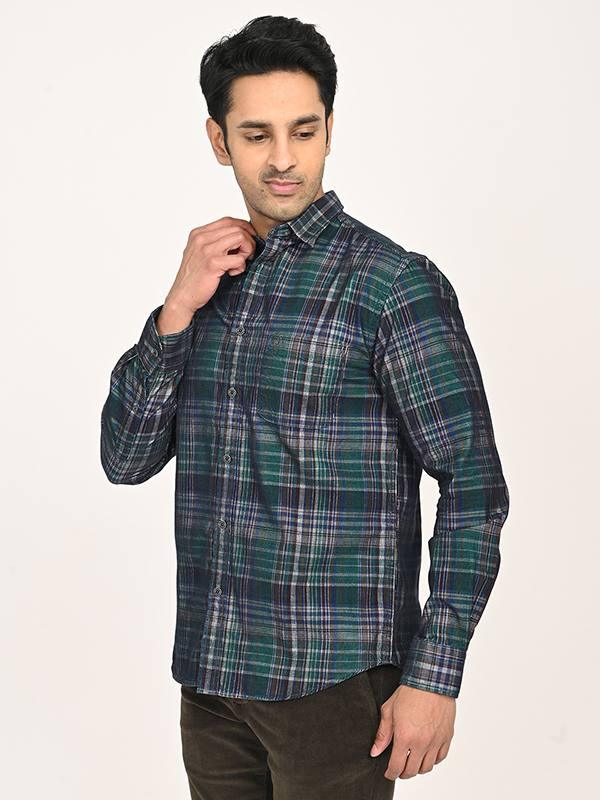 Men's Check Full Sleeves Cotton Shirt - Image 2