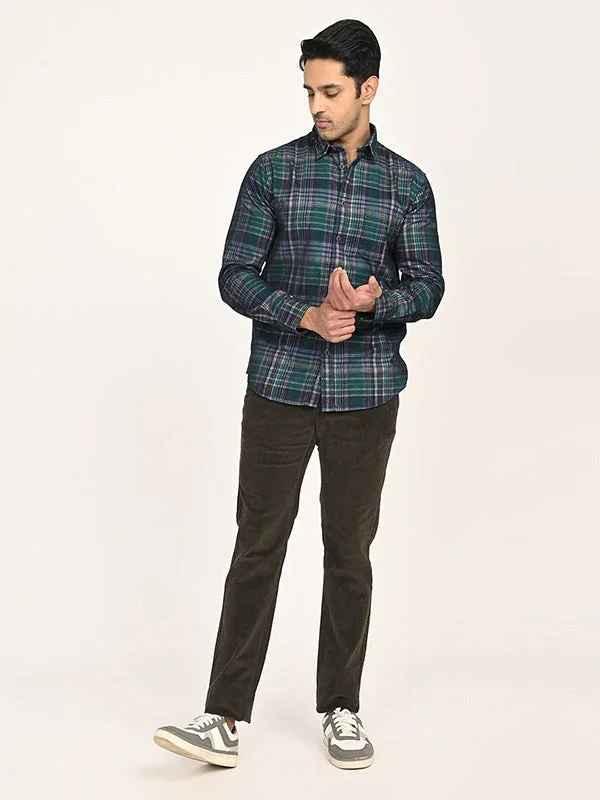 Men's Check Full Sleeves Cotton Shirt - Image 5