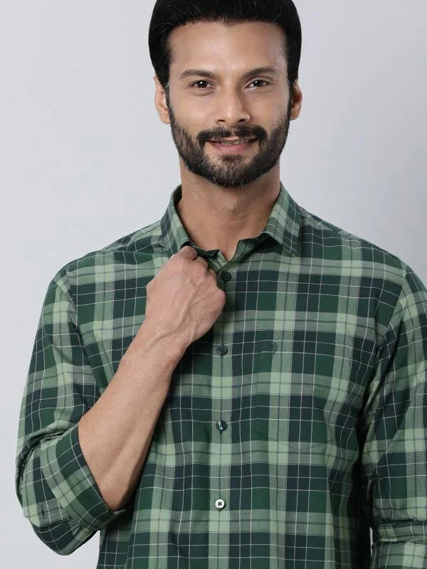 Men's Check Full Sleeves Cotton Shirt