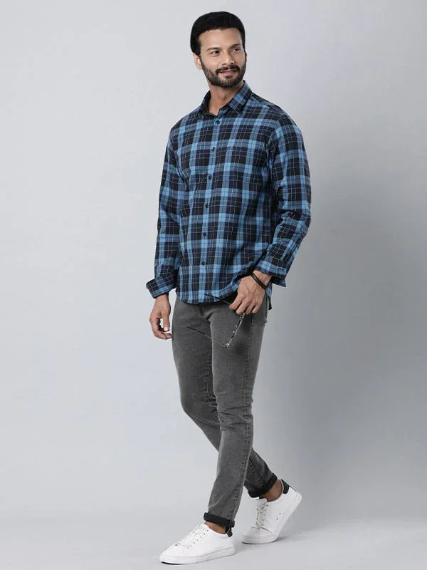 Men's Check Full Sleeves Cotton Shirt - Image 8
