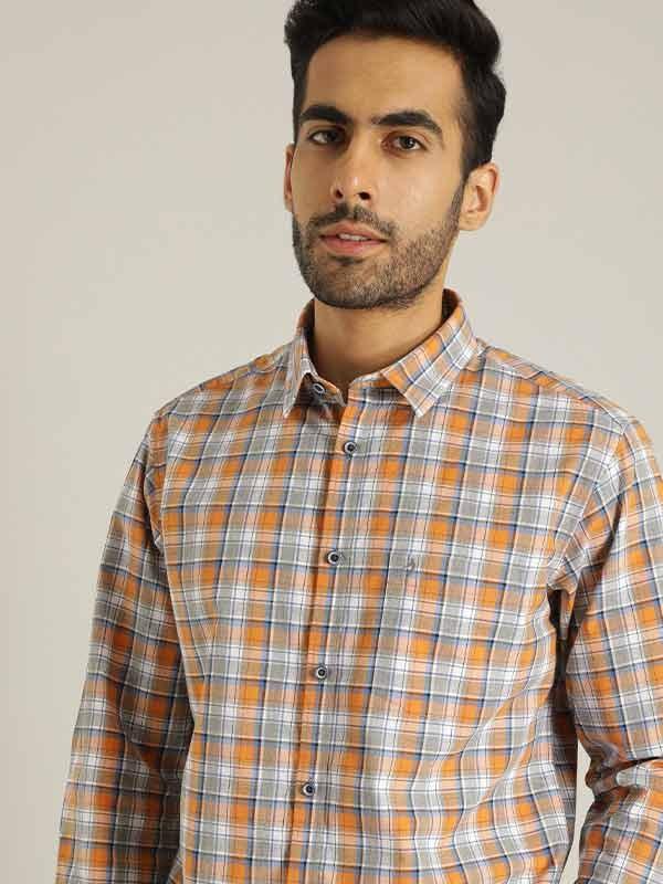 Men's Check Full Sleeves Cotton Shirt
