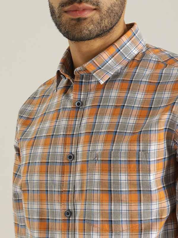 Men's Check Full Sleeves Cotton Shirt - Image 3