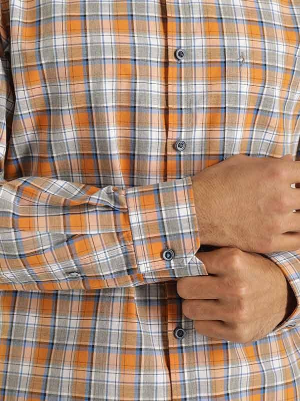 Men's Check Full Sleeves Cotton Shirt - Image 4