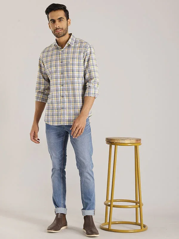Men's Check Full Sleeves Cotton Shirt - Image 8