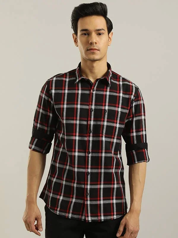 Men's Check Full Sleeves Cotton Shirt - Image 2