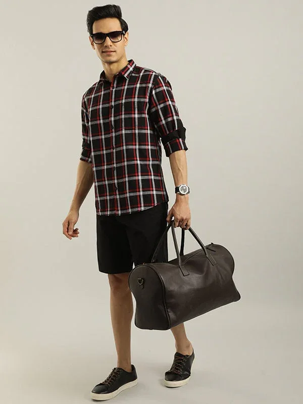 Men's Check Full Sleeves Cotton Shirt - Image 4