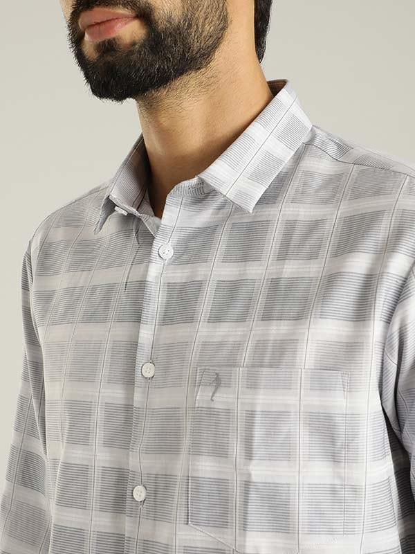 Men's Check Full Sleeves Cotton Shirt - Image 3