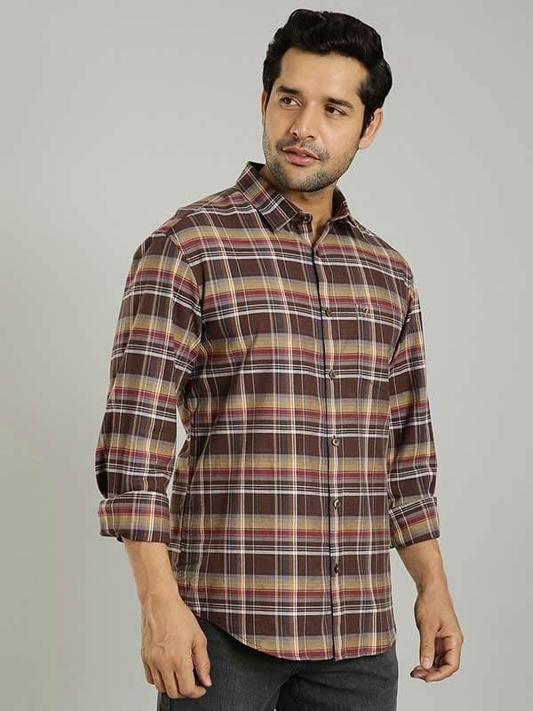 Men's Check Full Sleeves Cotton Shirt - Image 3